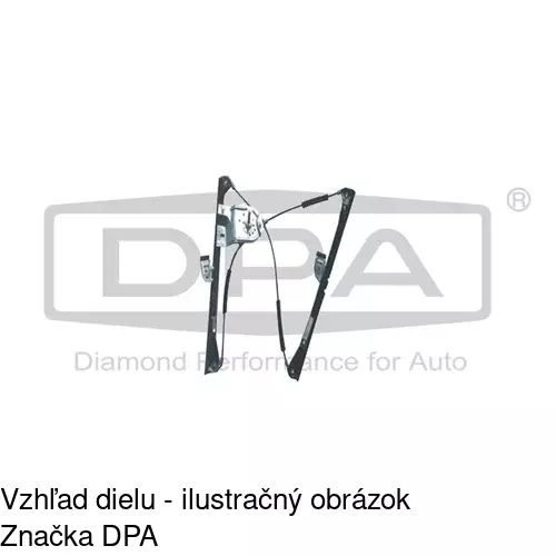 Manuálny mechanizmus okna dverí 9524PSM6 /POLCAR/ - obr. 1