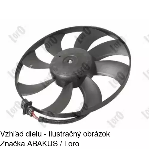 Ventilátor bez krytu / podpery 952523U1 /POLCAR/ - obr. 3