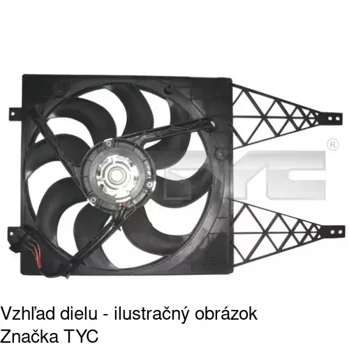Ventilátor bez krytu / podpery 952523U2 /POLCAR/ - obr. 4