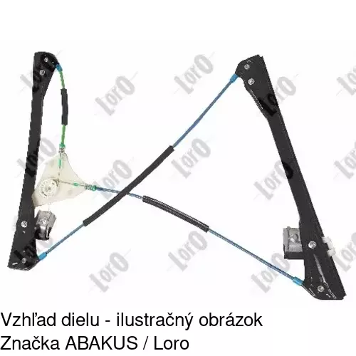 Mechanizmus sťahovania okna elektrický bez motora 9526PSG1 /POLCAR/ - obr. 4
