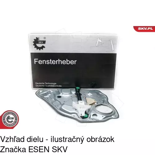 Mechanizmus sťahovania okna elektrický bez motora 9526PSG8 /POLCAR/ - obr. 5