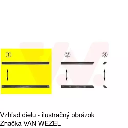 Lišta dverí 95380031 /POLCAR/ - obr. 1