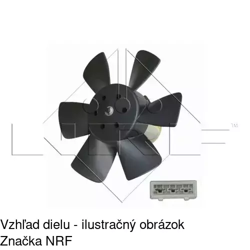 Ventilátor bez krytu / podpery 953823U1-Q /POLCAR/ - obr. 1
