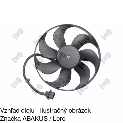 Ventilátor bez krytu / podpery 954123U2 /POLCAR/ - obr. 5