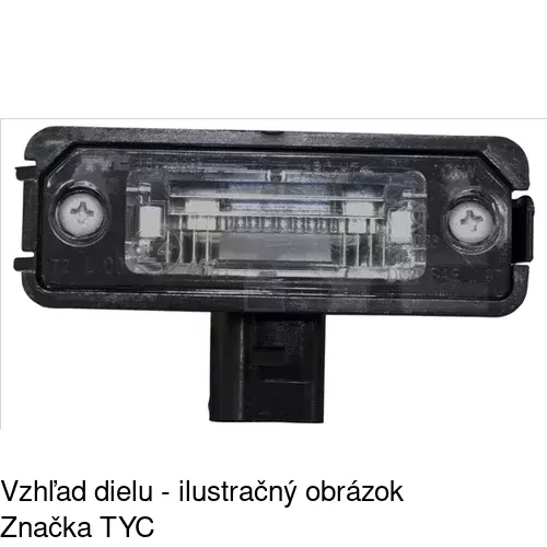 Svetlo na osvetlenie evidenčného čísla 9541958E /POLCAR/ - obr. 2