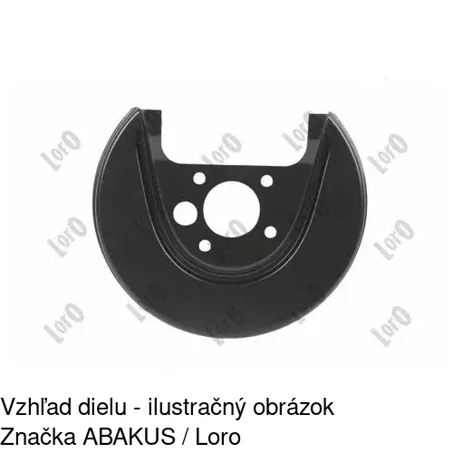 Brzdovy štít 9541OT-6 /POLCAR/ - obr. 2