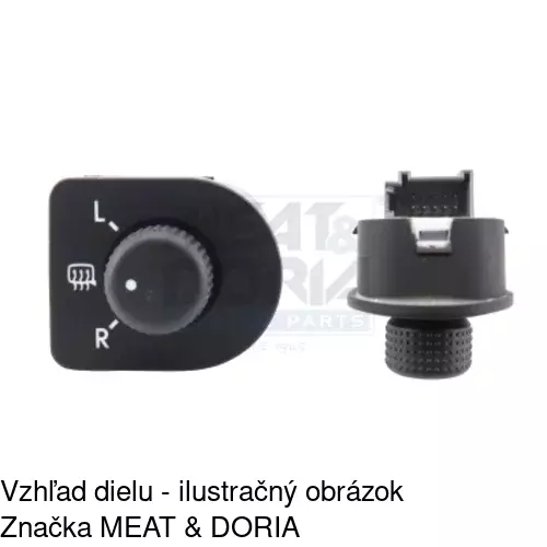 Kontakt regulácie zrkadiel 9541P-61 /POLCAR/ - obr. 4