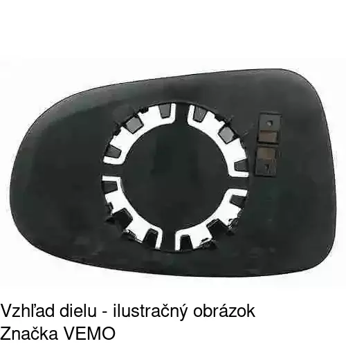 Sklo vonkajšieho zrkadla s držiakom 9550553E /POLCAR/ - obr. 4