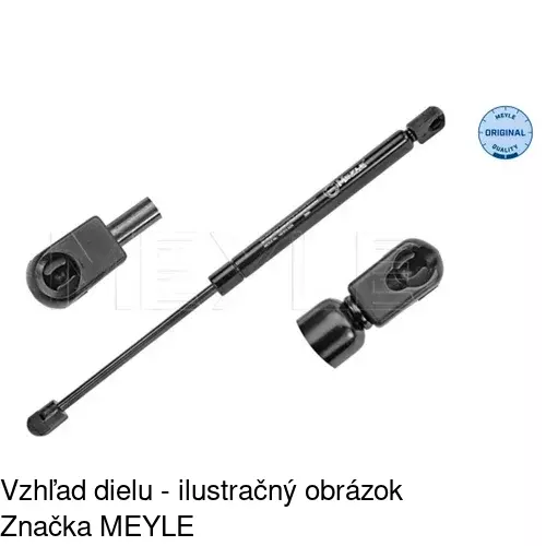 Plynová pružina 9555AB1 /POLCAR/ - obr. 2