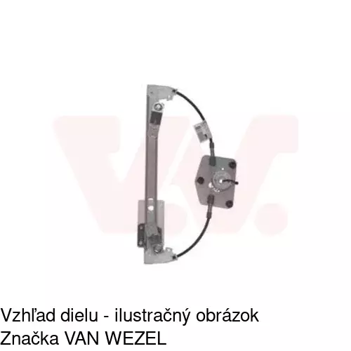 Mechanizmus sťahovania okna elektrický bez motora 9555PSG3 /POLCAR/ - obr. 5