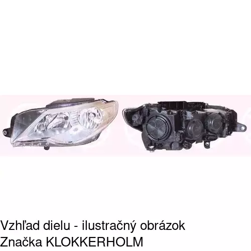 Hlavný reflektor 9556100E /POLCAR/ - obr. 1