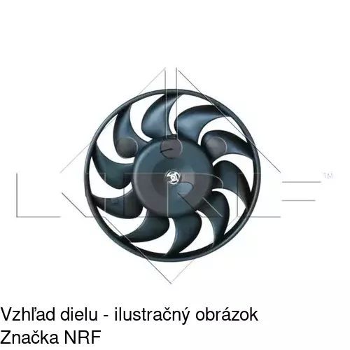 Ventilátor bez krytu / podpery 956623U2 /POLCAR/ - obr. 1