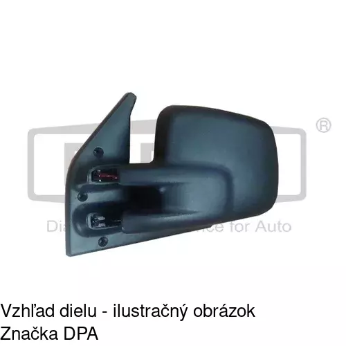 Vonkajšie zrkadlo POLCAR 956652-E