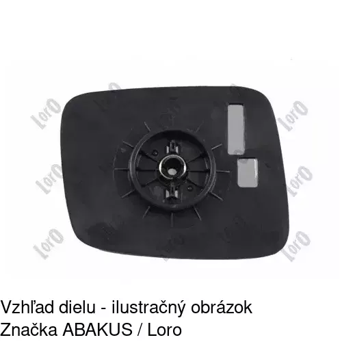 Sklo vonkajšieho zrkadla s držiakom 9566546E /POLCAR/ - obr. 4
