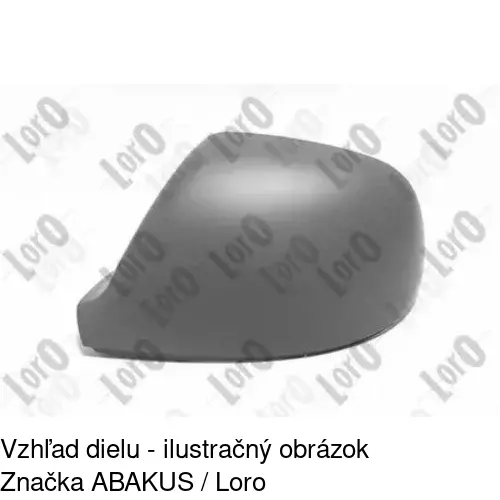 Rám vonkajšieho zrkadla 956955PE /POLCAR/ - obr. 1