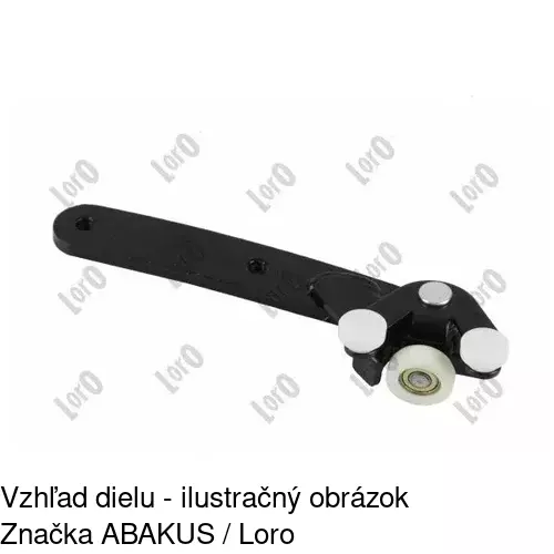 Vozík - kolieska pant posuvných dverí 9575Z-73 /POLCAR/ - obr. 1