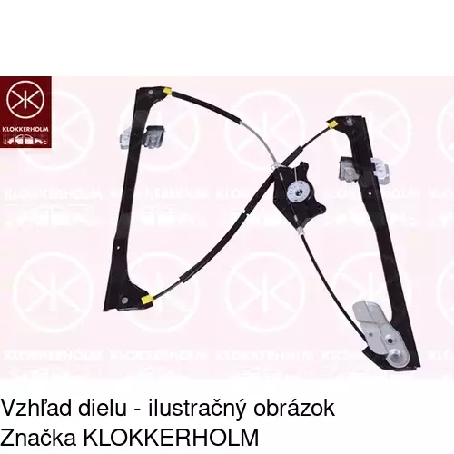 Mechanizmus sťahovania okna elektrický bez motora 9578PSG2 /POLCAR/ - obr. 2