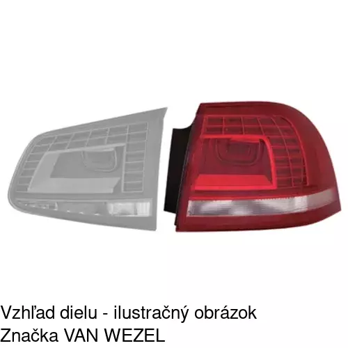Zadné svetlo 9582882V /POLCAR/ - obr. 1