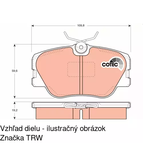 Brzdové dosky POLCAR S70-0008