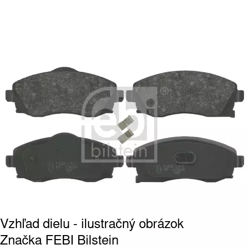 Brzdové dosky S70-0031 /POLCAR/ - obr. 1