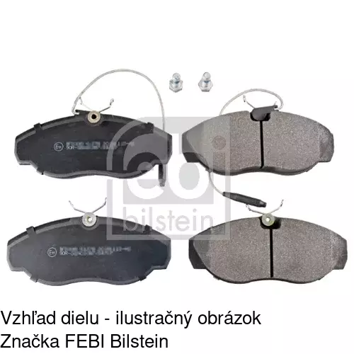 Brzdové dosky S70-0044 /POLCAR/ - obr. 3