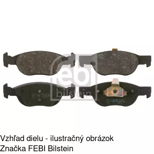 Brzdové dosky S70-0051 /POLCAR/ - obr. 3