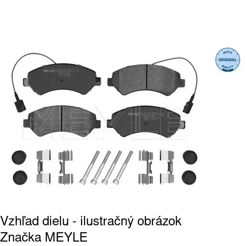 Brzdové dosky S70-0186 /POLCAR/ - obr. 3