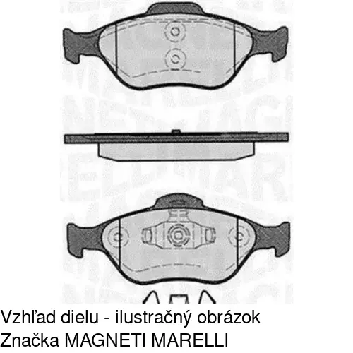 Brzdové dosky S70-0229 /POLCAR/ - obr. 1