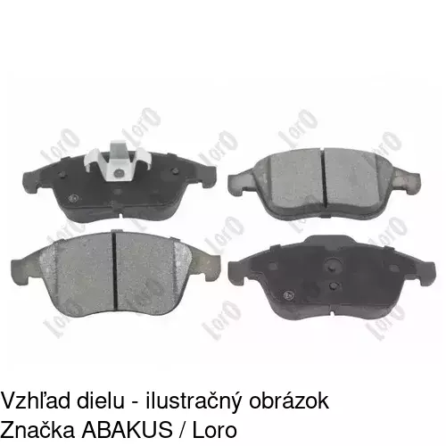 Brzdové dosky S70-0285 /POLCAR/ - obr. 2