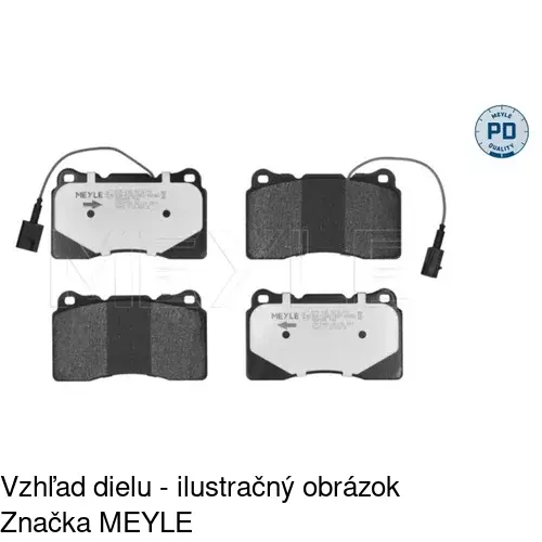 Brzdové dosky S70-0303 /POLCAR/ - obr. 2