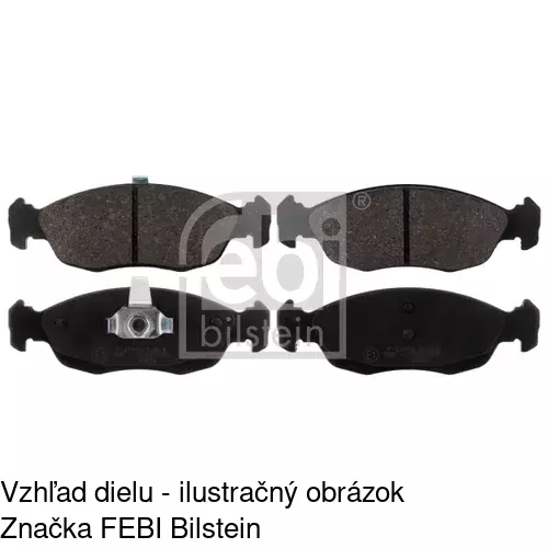 Brzdové dosky S70-0322 /POLCAR/ - obr. 2