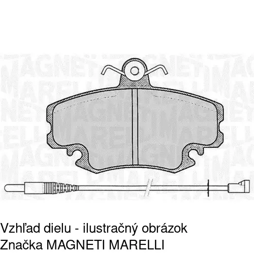 Brzdové dosky S70-0413 /POLCAR/ - obr. 3