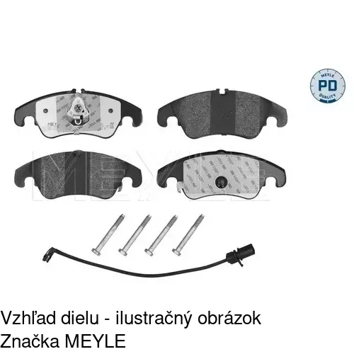 Brzdové dosky POLCAR S70-0475