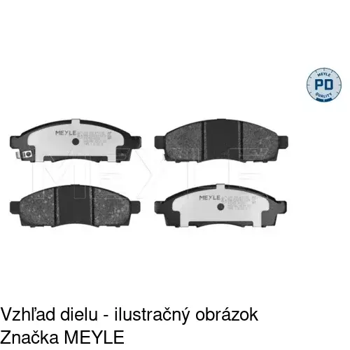 Brzdové dosky POLCAR S70-0492