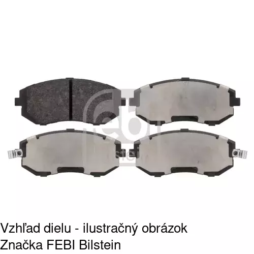 Brzdové dosky S70-0601 /POLCAR/ - obr. 2