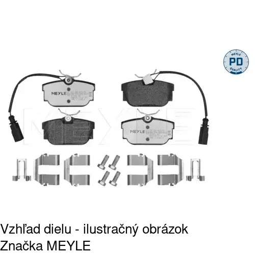 Brzdové dosky S70-1057 /POLCAR/ - obr. 5