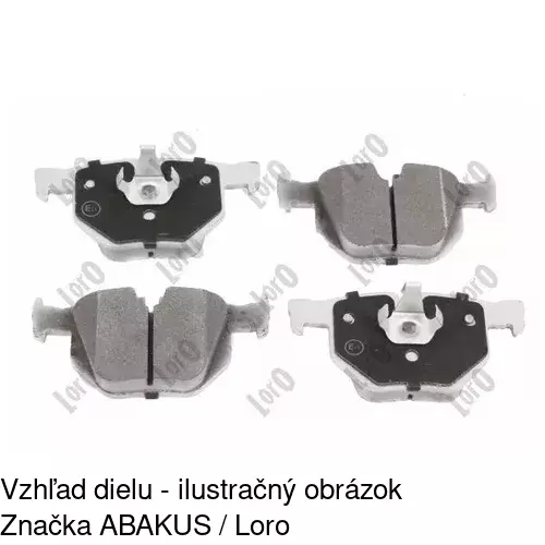 Brzdové dosky S70-1174 /POLCAR/ - obr. 4