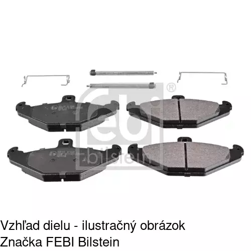 Brzdové dosky S70-1180 /POLCAR/ - obr. 1
