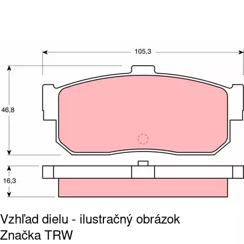 Brzdové dosky POLCAR S70-1216