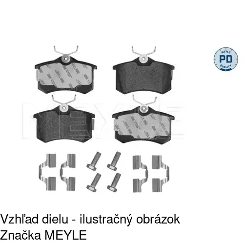 Brzdové dosky POLCAR S70-1345