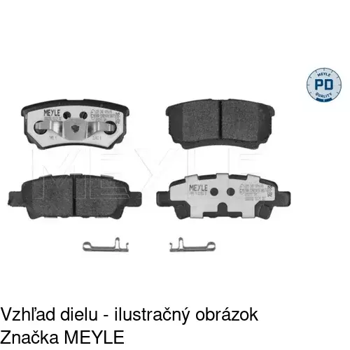 Brzdové dosky S70-1350 /POLCAR/ - obr. 3