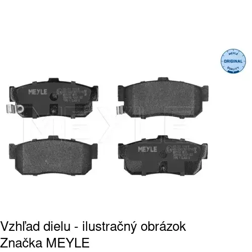 Brzdové dosky S70-1360 /POLCAR/ - obr. 1