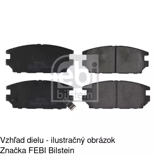 Brzdové dosky S70-1372 /POLCAR/ - obr. 1