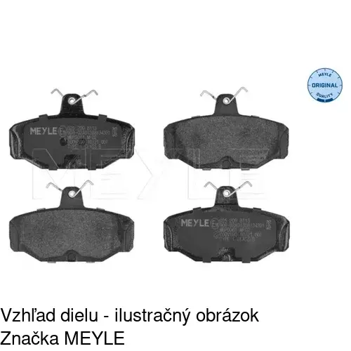 Brzdové dosky S70-1400 /POLCAR/ - obr. 1