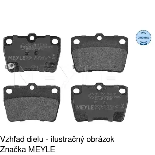 Brzdové dosky S70-1567 /POLCAR/ - obr. 1