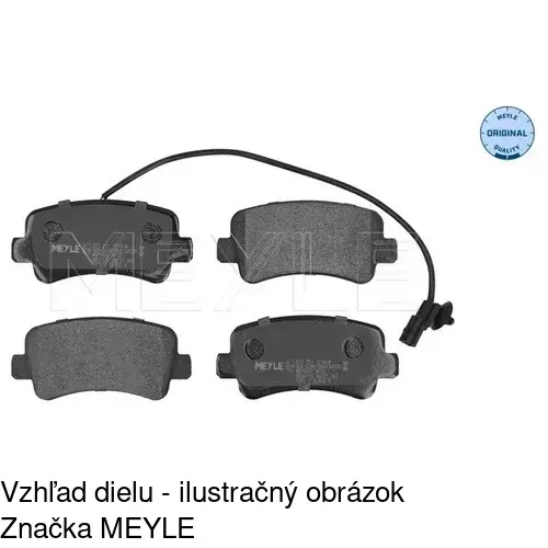 Brzdové dosky S70-1581 /POLCAR/ - obr. 4