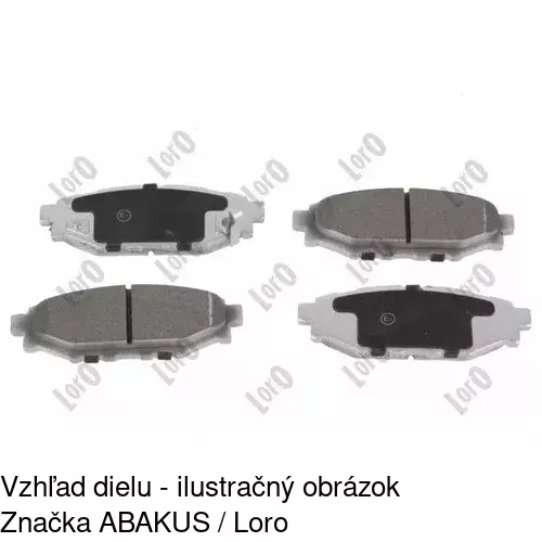 Brzdové dosky S70-1610 /POLCAR/ - obr. 4