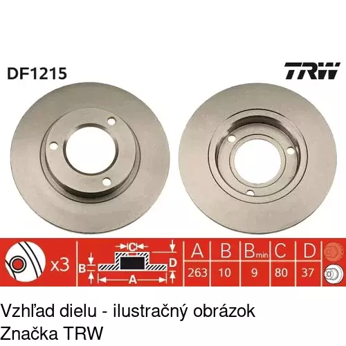 Brzdový kotúč S71-0118 /POLCAR/ - obr. 2