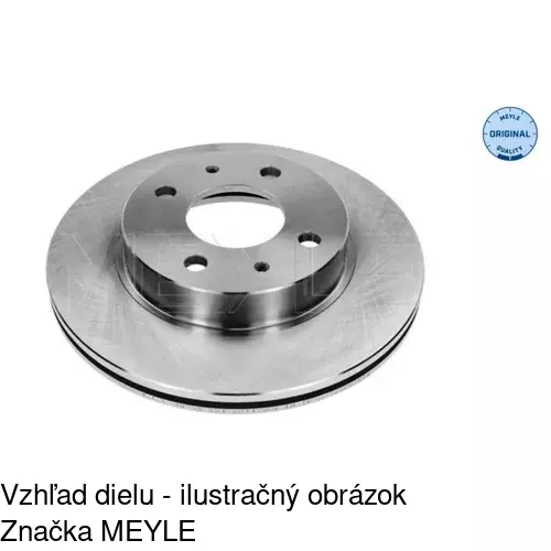Brzdový kotúč S71-0165 /POLCAR/ - obr. 1