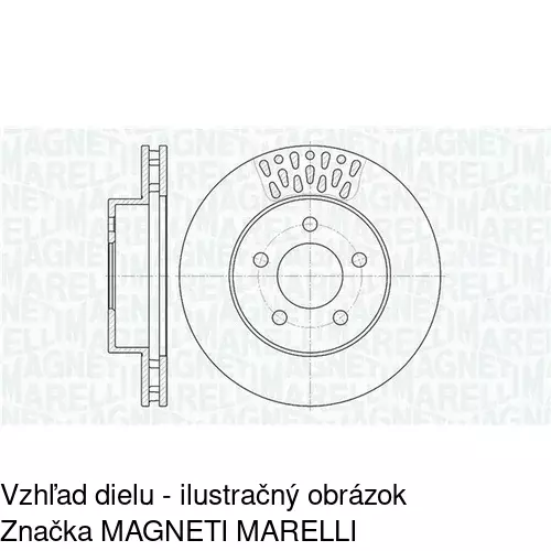 Brzdový kotúč POLCAR S71-0192